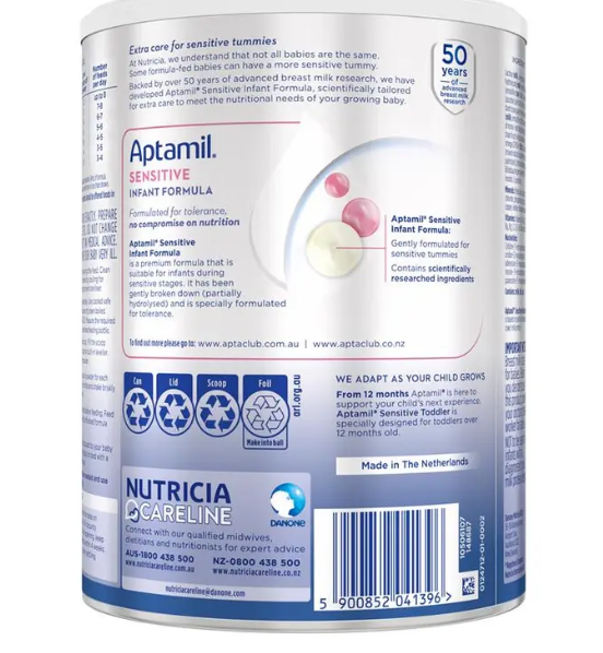 Aptamil Prosyneo Sensitive 0-12 months 900g