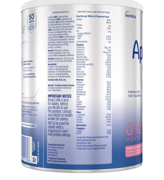 Aptamil Prosyneo Sensitive 0-12 months 900g