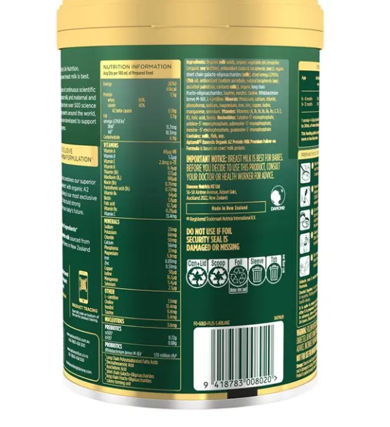 Aptamil Essensis Organic A2 Protein Milk 2 Premium Follow-On Formula From 6-12 Months 900g