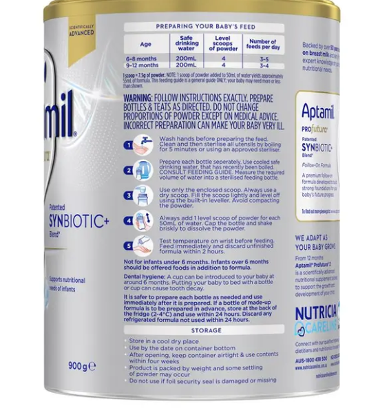 Aptamil Profutura Synbiotic+ Stage 2 Follow On Formula 900g