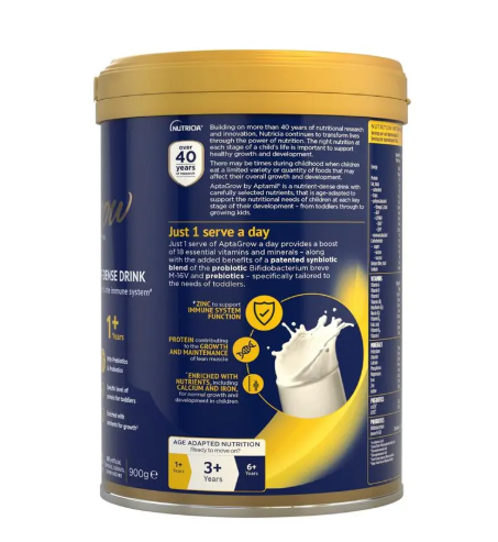 AptaGrow Nutrient-Dense Milk Drink From 1+ Years 900g