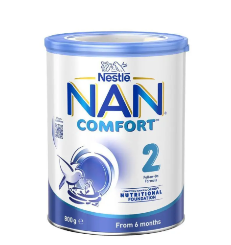 Nestle NAN COMFORT 2 Baby Follow-on Formula Powder, From 6 to 12 Months – 800g