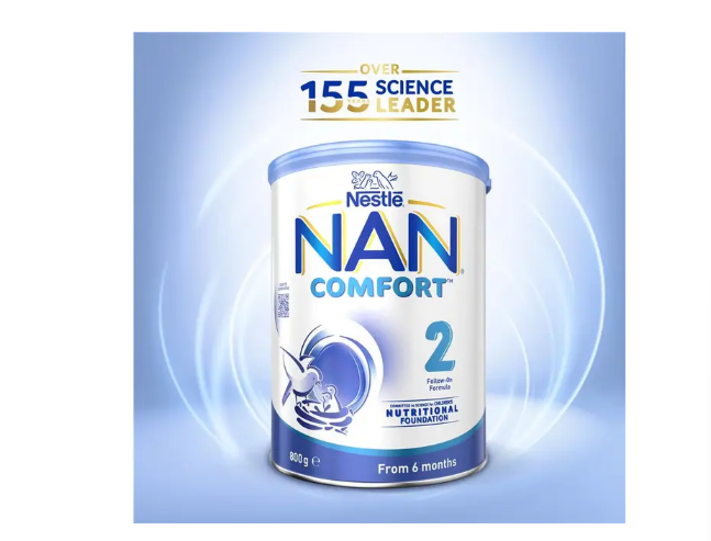 Nestle NAN COMFORT 2 Baby Follow-on Formula Powder, From 6 to 12 Months – 800g