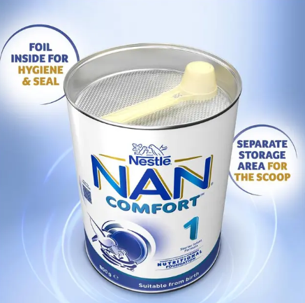 Nestle NAN COMFORT 1 Starter Baby Infant Formula Powder, From Birth – 800g