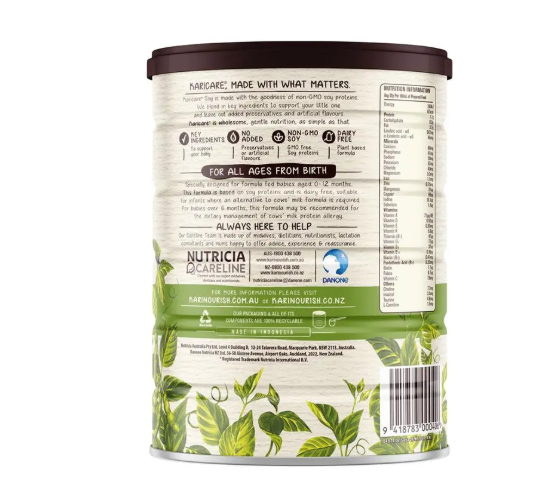 Karicare Soy Baby Infant Formula From Birth to 12 Months 900g