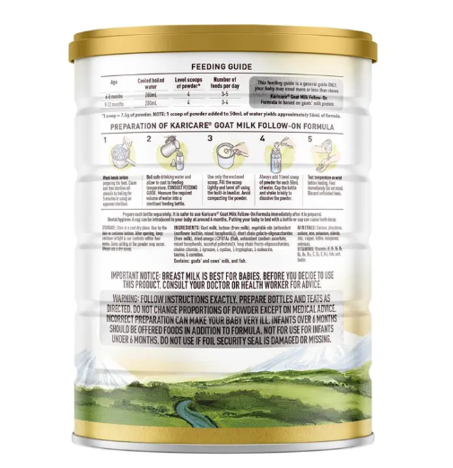 Karicare Goat Milk Follow On Formula 900g