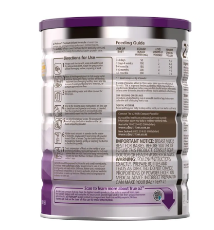A2 Platinum Premium Infant Formula Stage 1 From Birth 900g