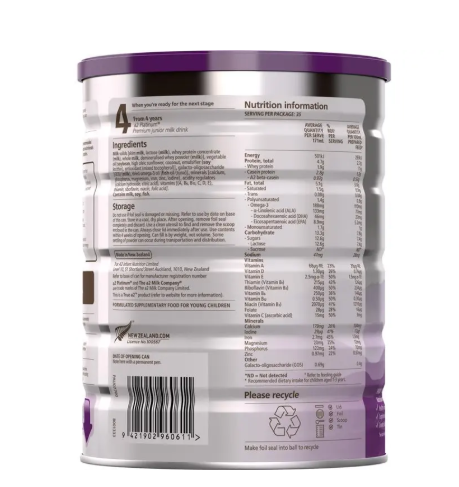 A2 Platinum Premium Toddler Milk Drink Stage 3 From 1 Year 900g