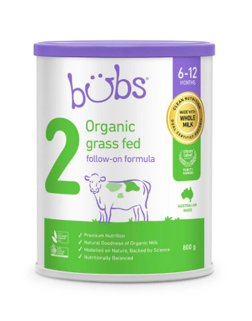 Bubs Organic Grass Fed Formula Stage 2 Follow On | 800g