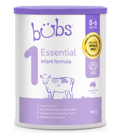 Bubs Essential Infant Formula Stage 1 800g