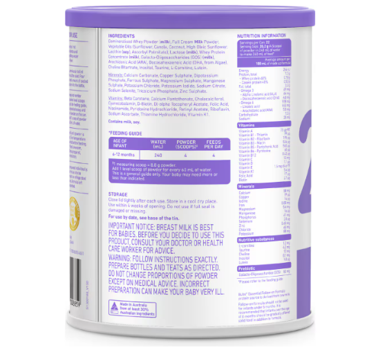 Bubs Essential Follow-On Formula Stage 2 800g