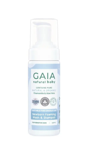 GAIA Natural Baby Newborn Foaming Wash & Shampoo 150ml