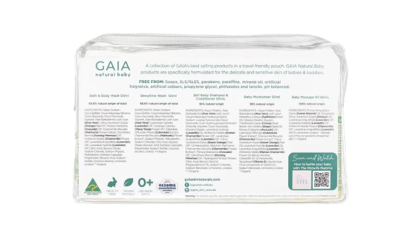 Gaia Natural Baby Starter Kit 5 x 50ml