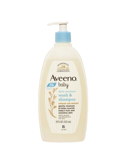 Aveeno Baby Daily Moisture Lightly Scented Wash & Shampoo 532mL