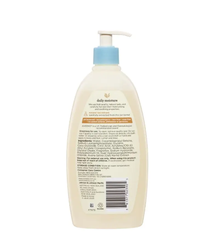 Aveeno Baby Daily Moisture Lightly Scented Wash & Shampoo 532mL