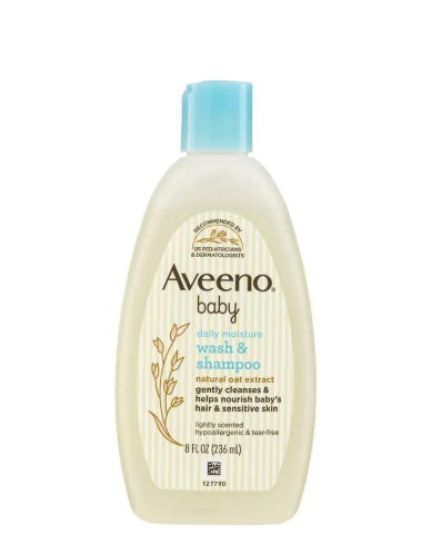 Aveeno Baby Daily Moisture Lightly Scented Wash & Shampoo 236mL