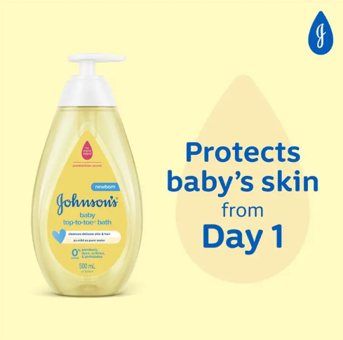 Johnson & Johnson Baby Bath Top-To-Toe 500mL