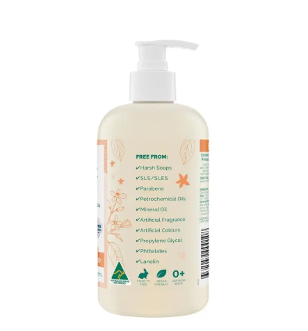 Gaia Natural Baby Bath & Body Wash 500ml Pump