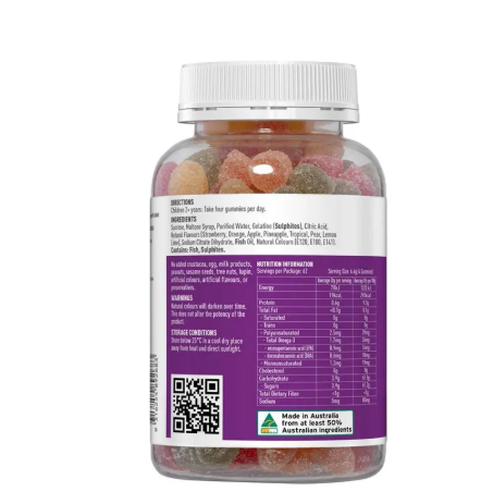 Healthy Care Kids Gummy Omega 3 250 Pastilles