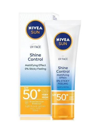 NIVEA Sun UV Face Sunscreen Shine Control SPF50 50ml