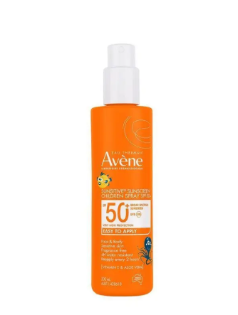 Avene Sunsitive Sunscreen Children Spray SPF 50+ 200ml
