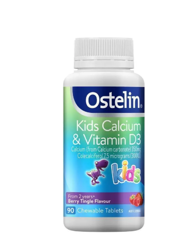 Ostelin Kids Calcium & Vitamin D3 90 Chewable Tablets