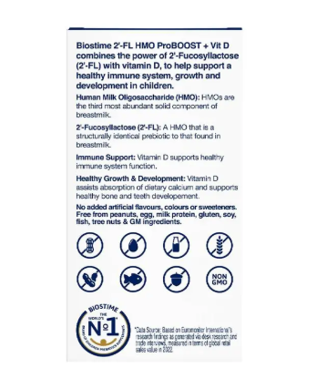 Biostime 2 FL HMO ProBOOST + VIT D 28 x 1.6g Sachets