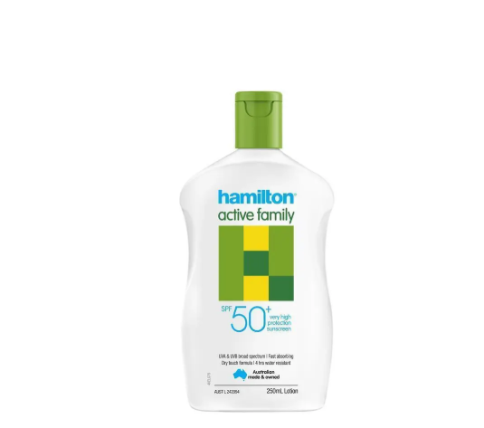 Hamilton Sun SPF 50+ Active Family Lotion 250ml