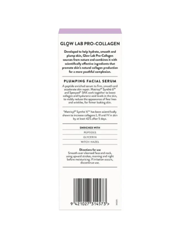 Glow Lab Pro Collagen Plumping Facial Serum 30ml